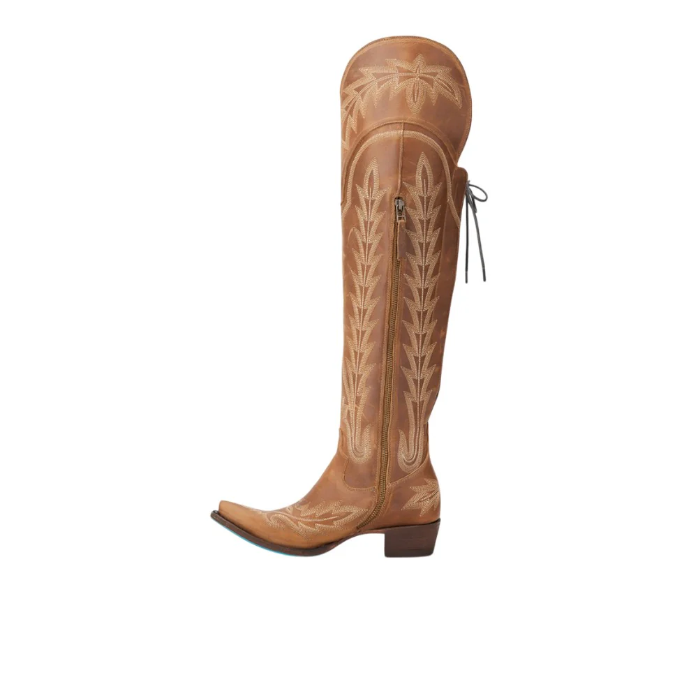 Lexington OTK Embroidered Snip Toe Corset Boot - Image 3