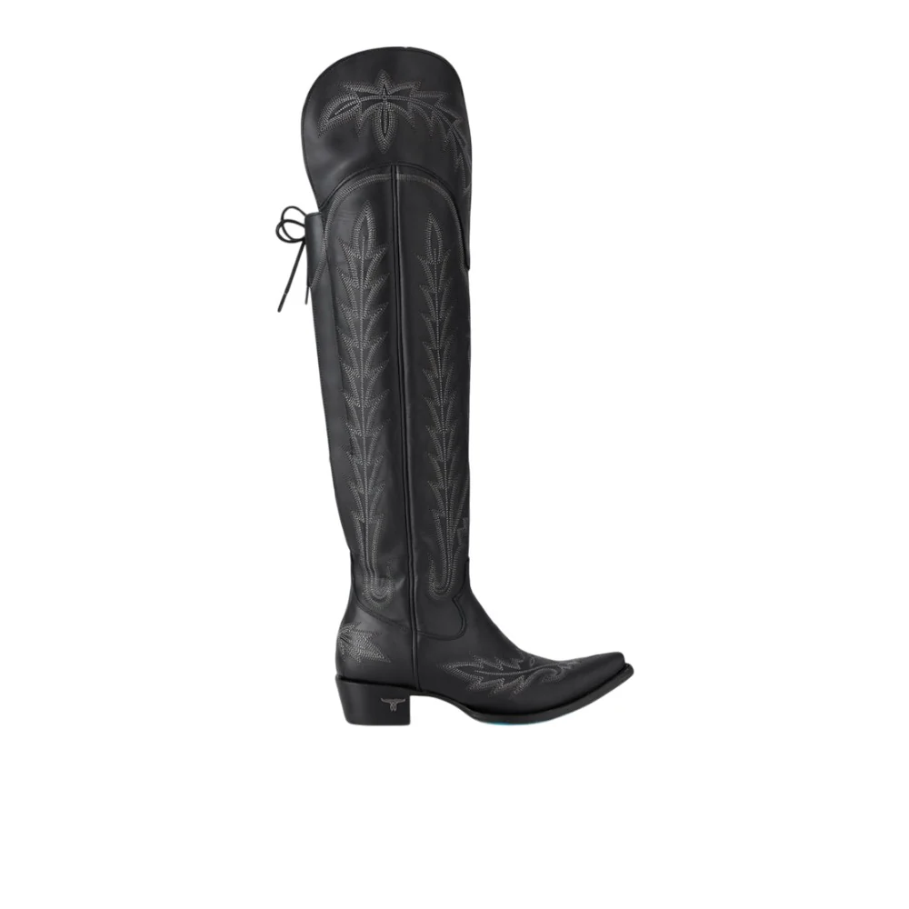 Lexington OTK Embroidered Snip Toe Corset Boot