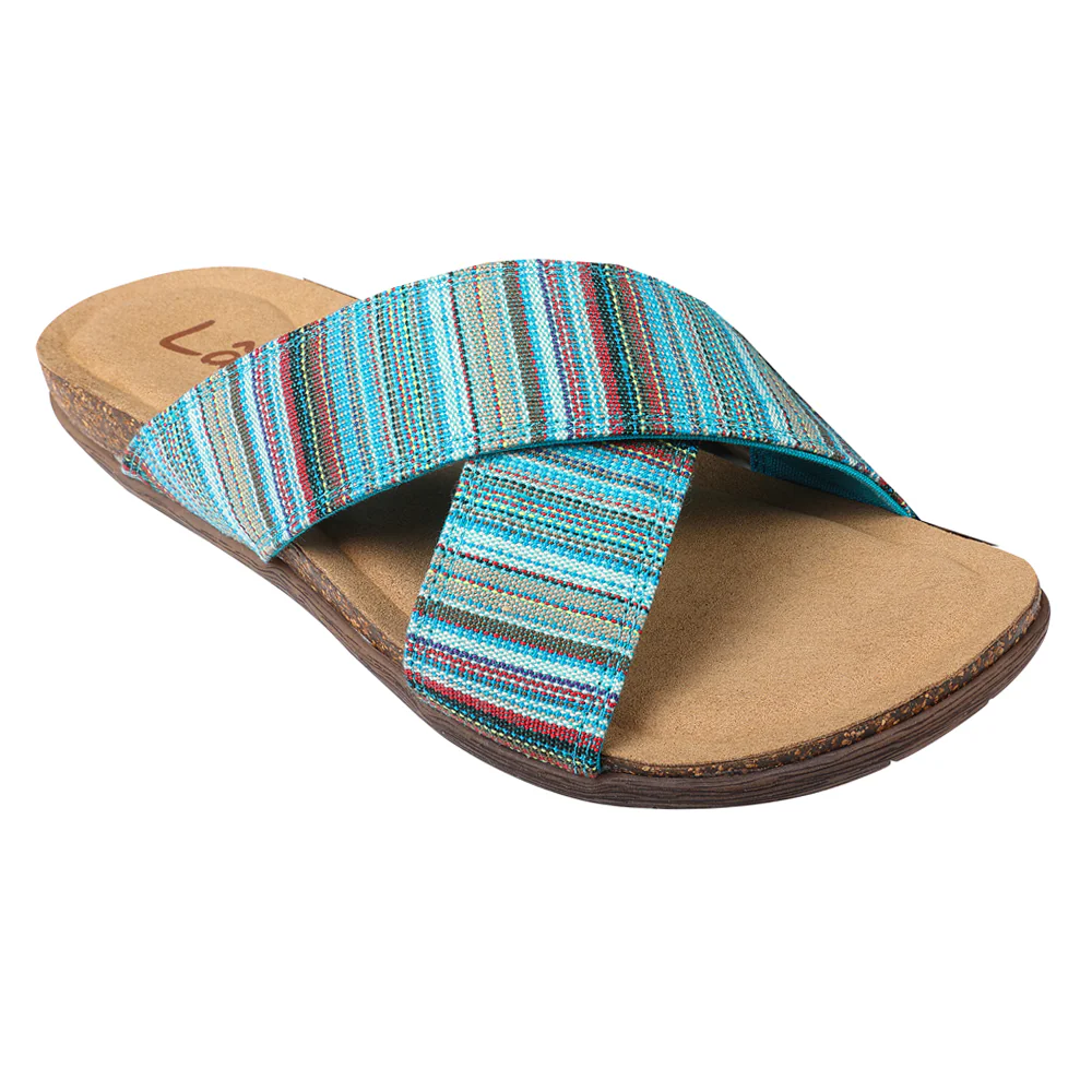 Leyla Striped Slide Sandals - Image 2