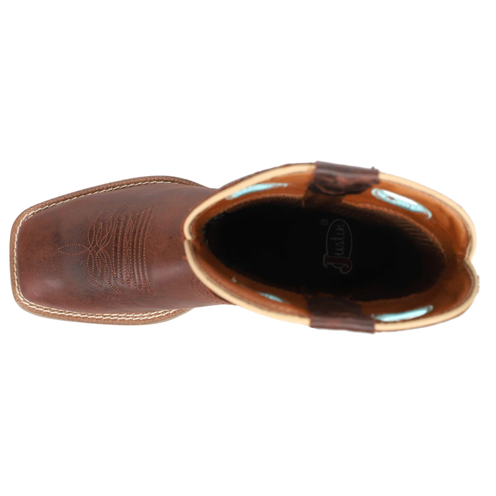 Liberty 11 Inch Square Toe Cowboy Boots - Image 4
