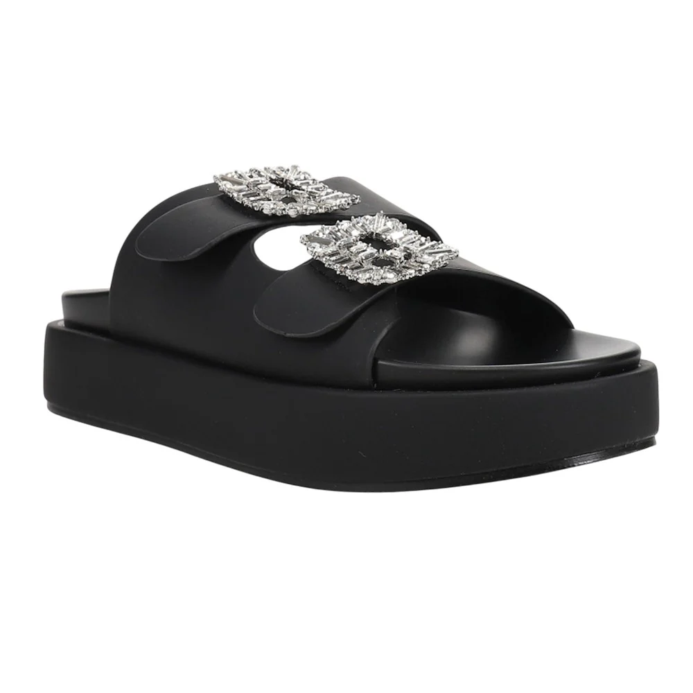 Lola Rhinestone Platform Sandals - Image 2