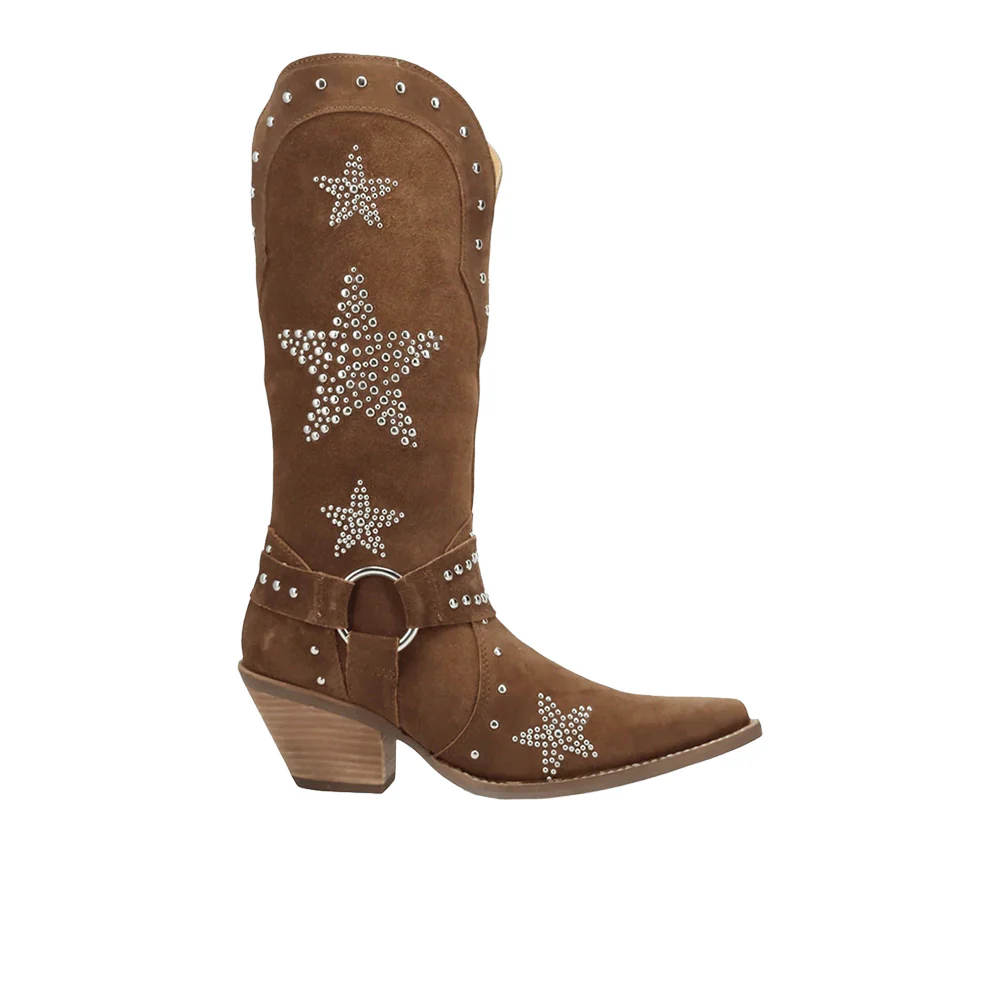 Lucky Stars Suede Leather Boots