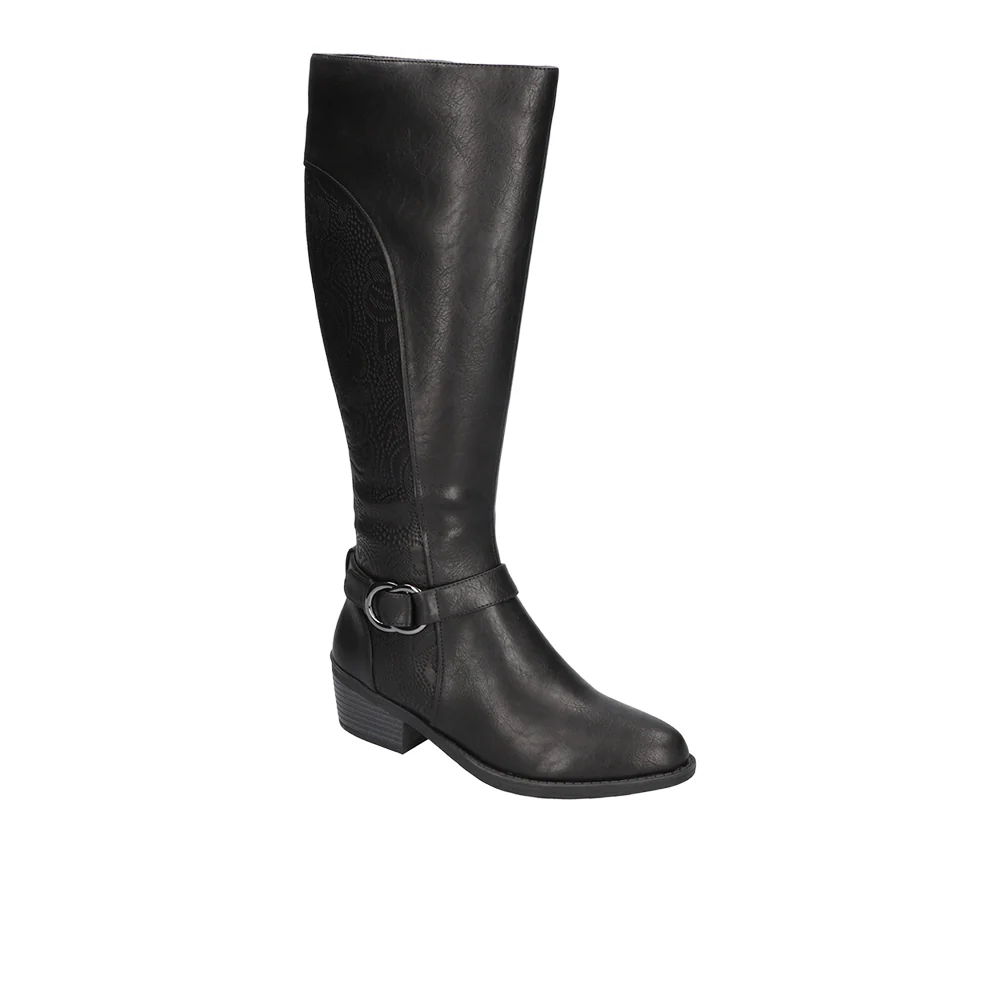 Luella Embossed Zippered Riding Boots - Image 2
