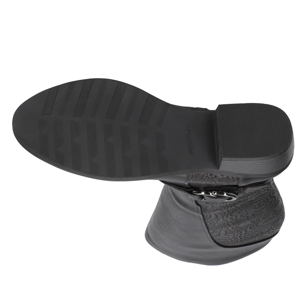 Luella Embossed Zippered Riding Boots - Image 5