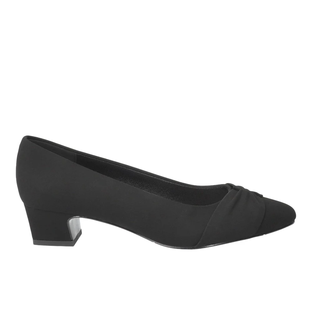Lyanna Pleated Block Heel Pumps