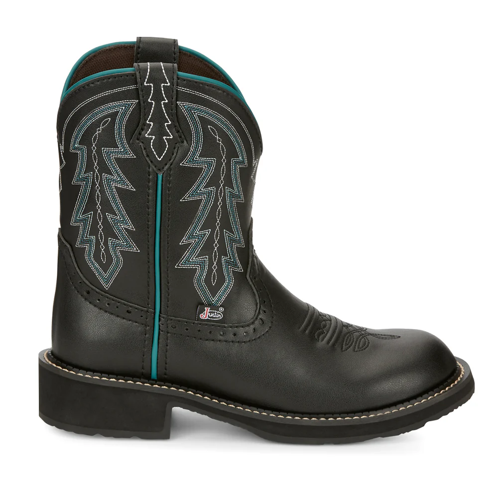 Lyla Embroidered 8 Inch Round Toe Cowboy Boots