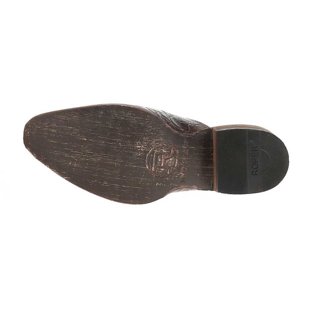 Lynelle Embossed Caiman Print Slip On Mules - Image 5