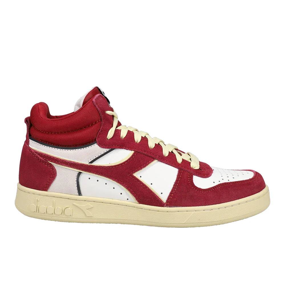 Magic Basket Demi Cut Suede Leather High Top Sneakers
