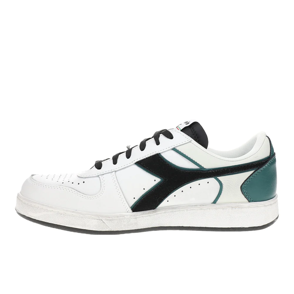 Magic Basket Low Icona Leather Lace Up Sneakers - Image 3