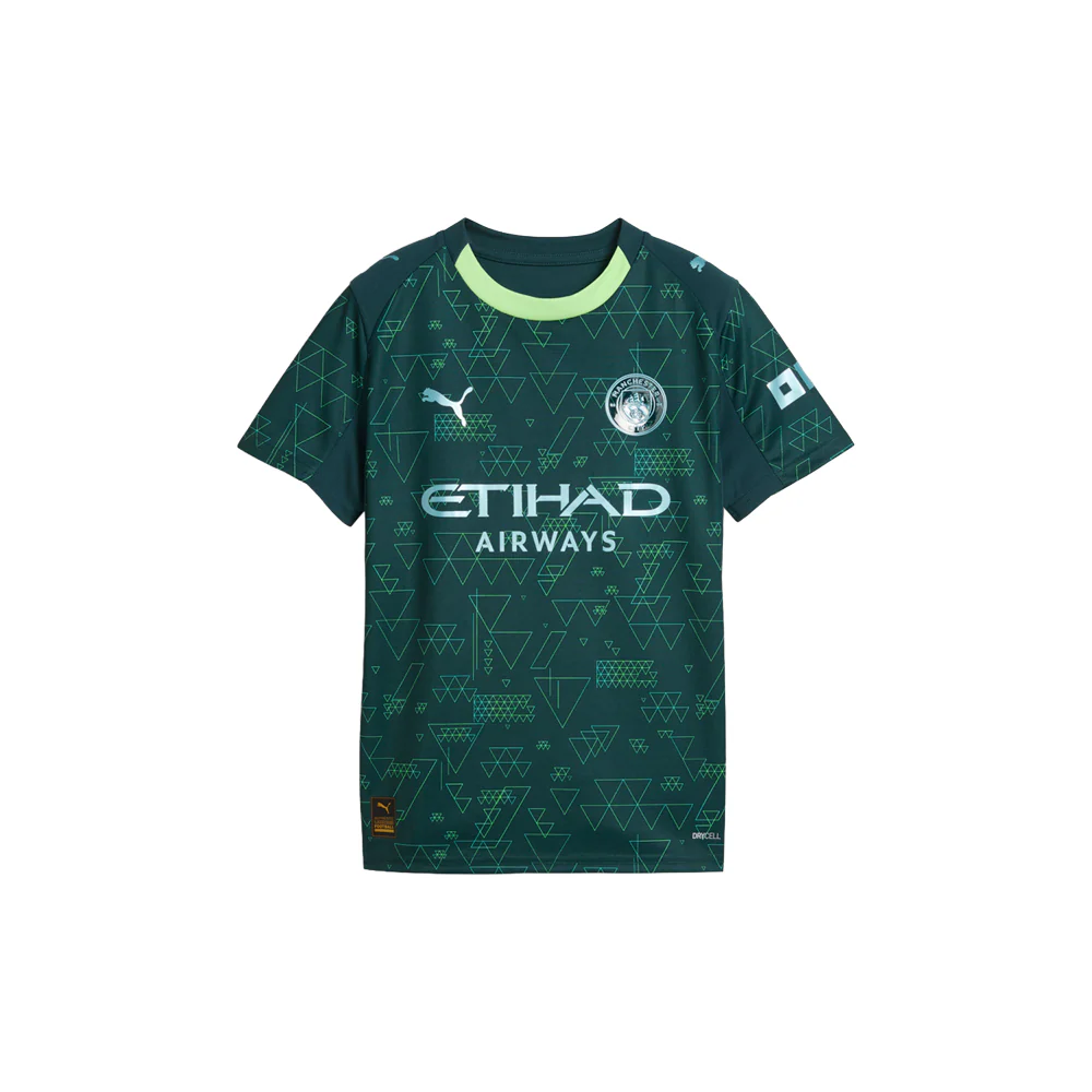 Manchester City 25/26 4th Crew Neck Short Sleeve Soccer Jersey (Youth)