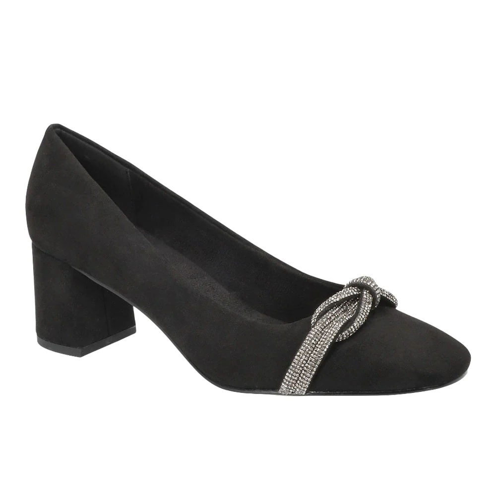 Marigold Jewel Knot Square Toe Pumps - Image 2