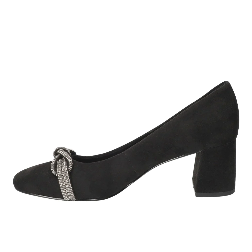Marigold Jewel Knot Square Toe Pumps - Image 3