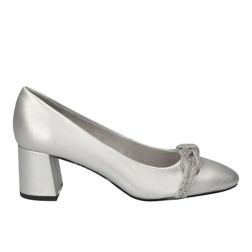 Marigold Jewel Knot Square Toe Pumps