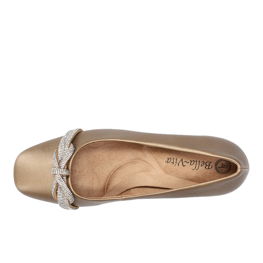 Marigold Jewel Knot Square Toe Pumps - Image 4