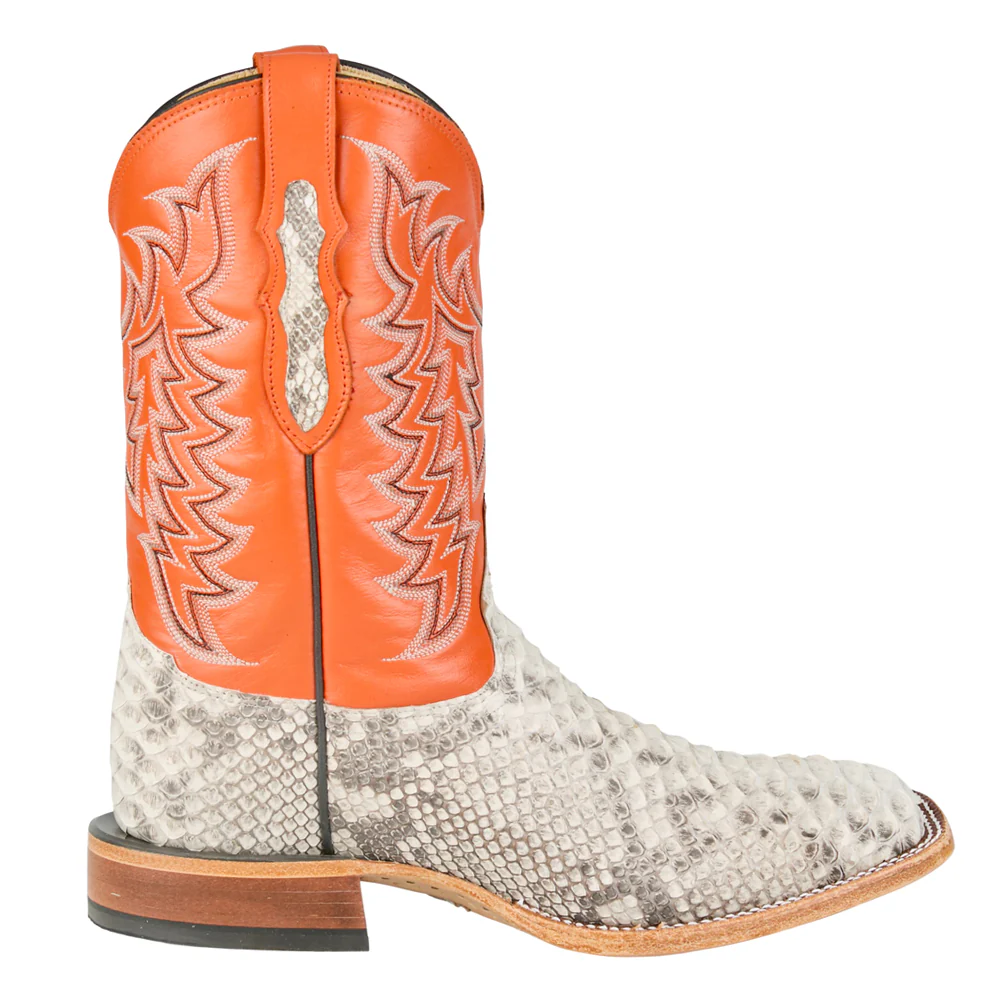 Mario 11 Inch Python Square Toe Cowboy Boots