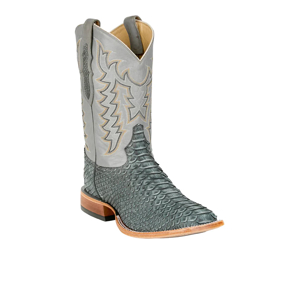 Mario 11 Inch Python Square Toe Cowboy Boots - Image 2