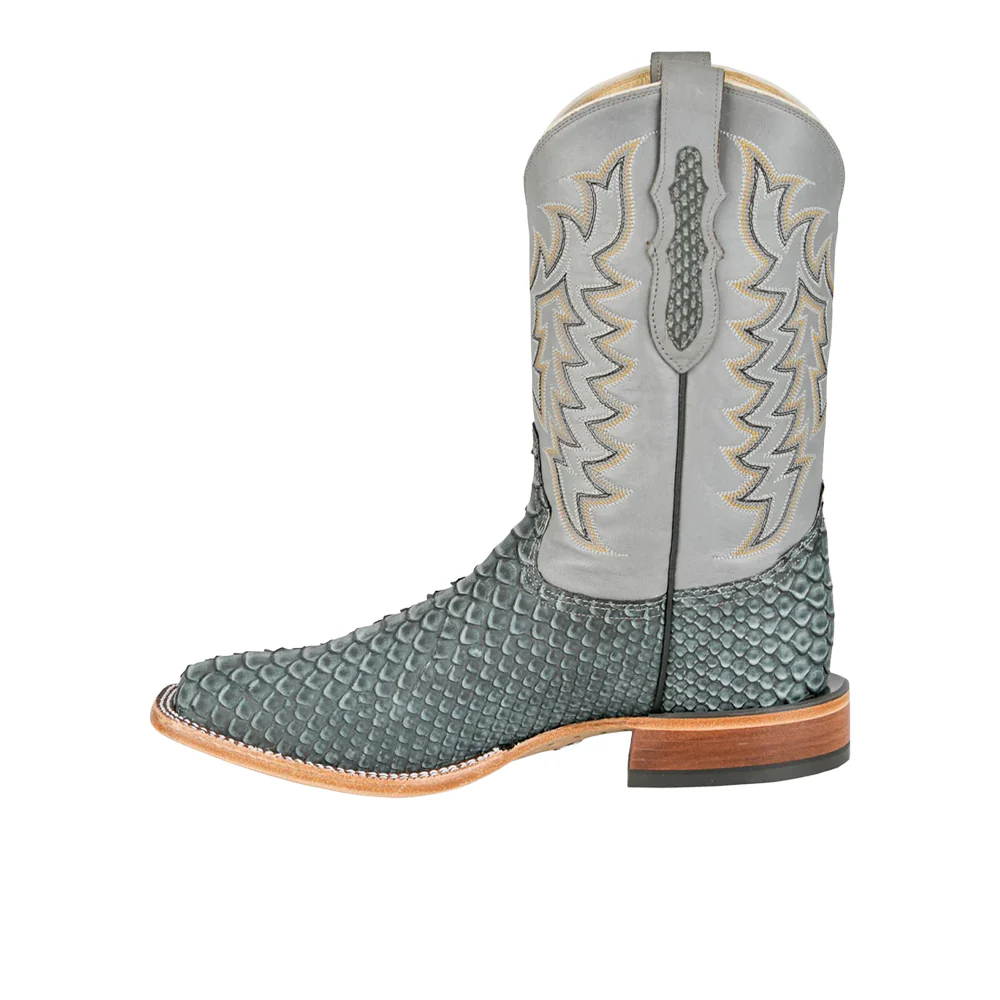 Mario 11 Inch Python Square Toe Cowboy Boots - Image 3
