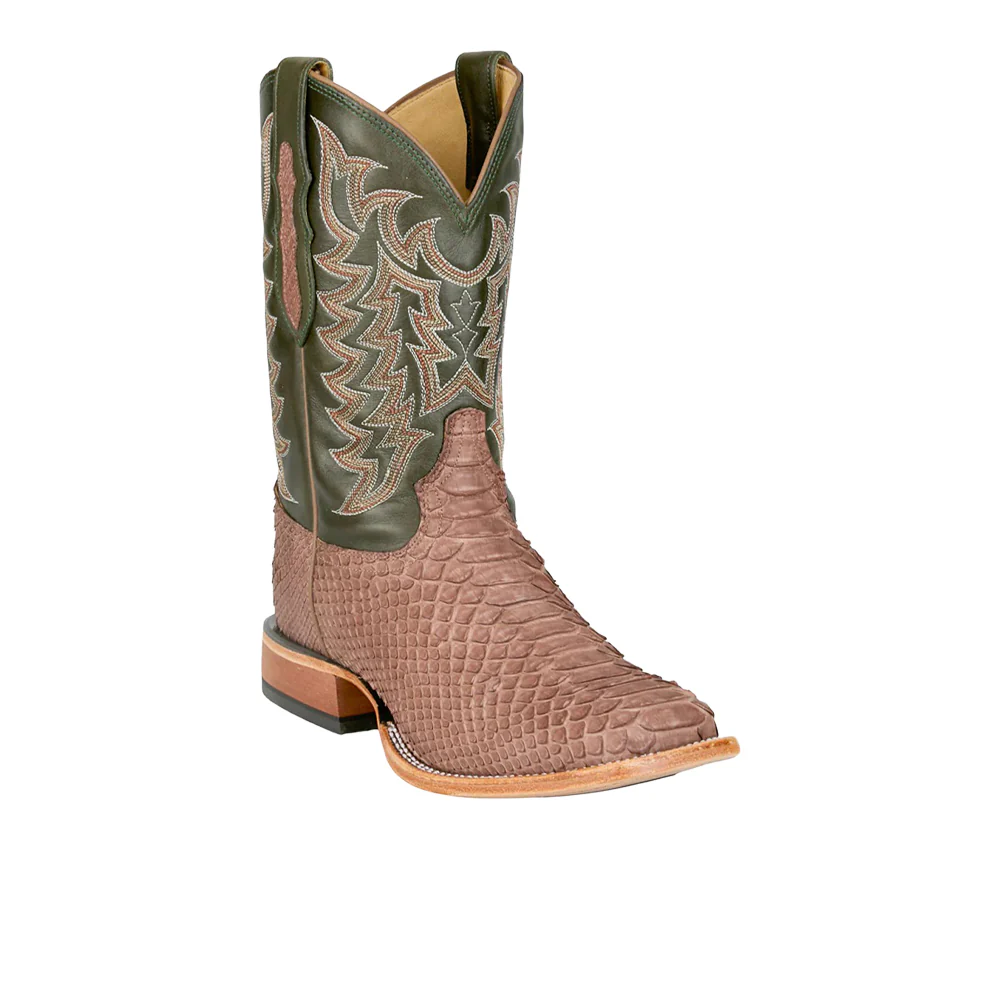 Mario 11 Inch Python Square Toe Cowboy Boots - Image 2