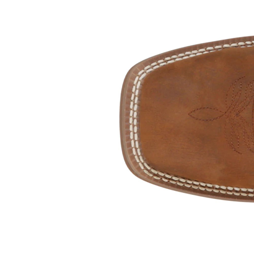 May Day 13 Inch Embroidered Square Toe Pull On Cowboy Boots - Image 4