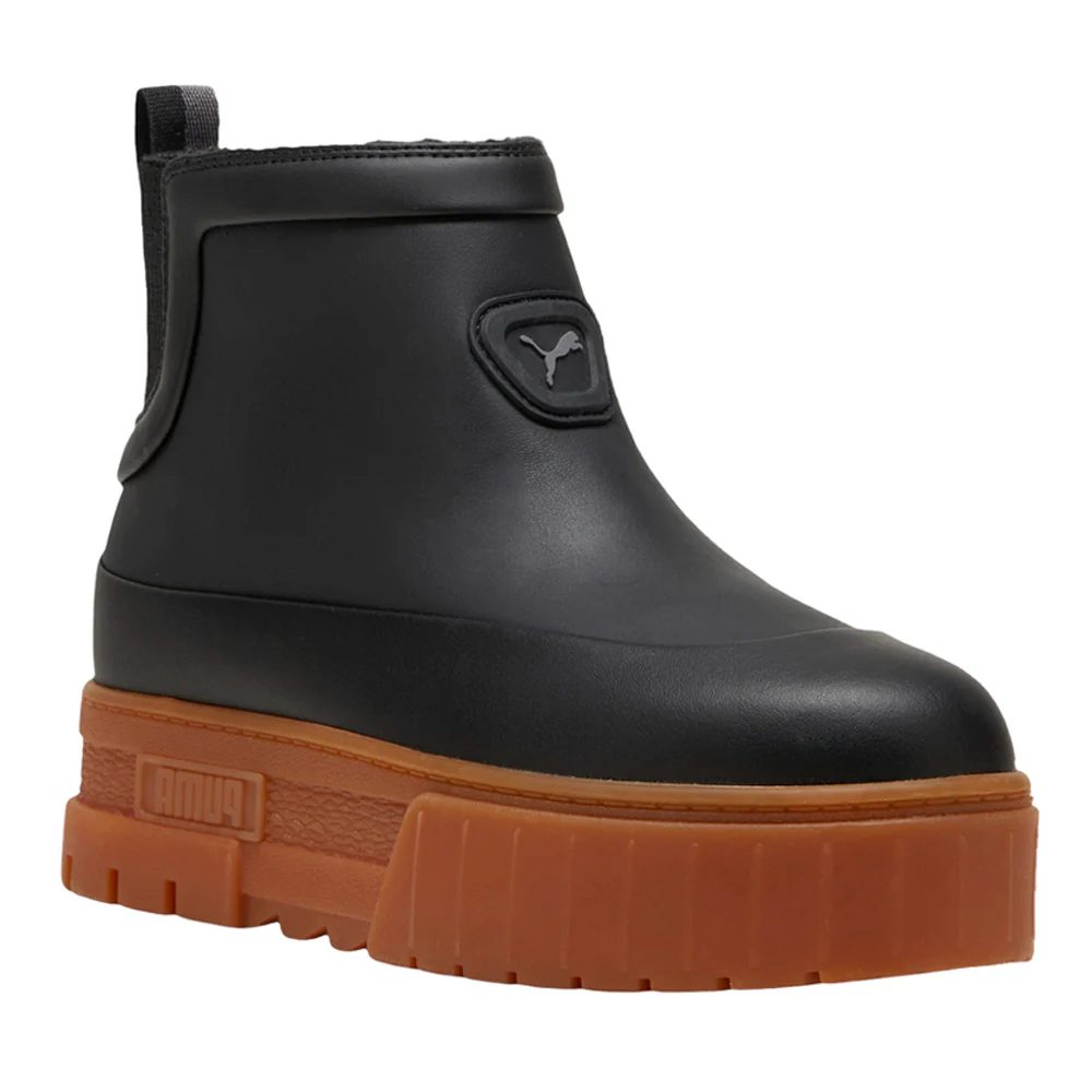 Mayze Wellis Logo Round Toe Platform Booties - Image 2