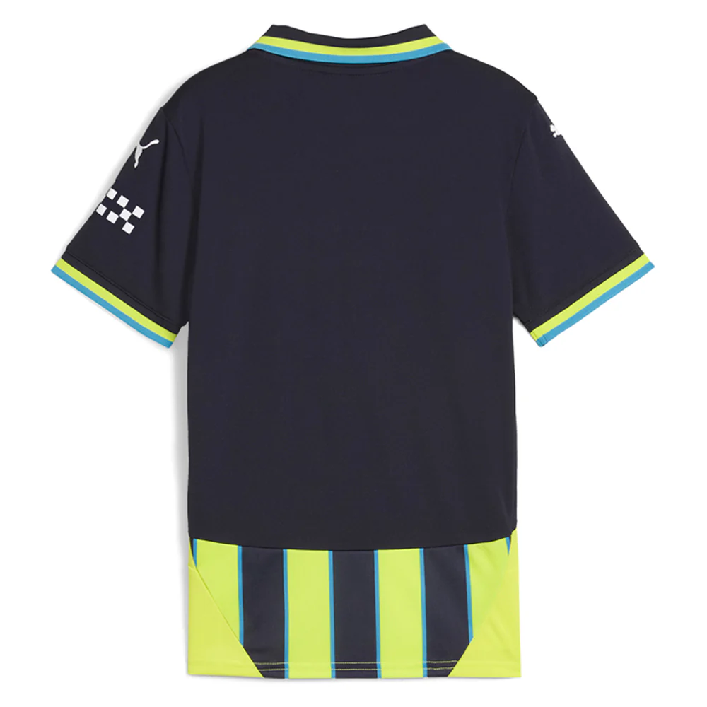 Manchester City F.C. Away Collared Short Sleeve Replica Jersey (Youth) - Image 2