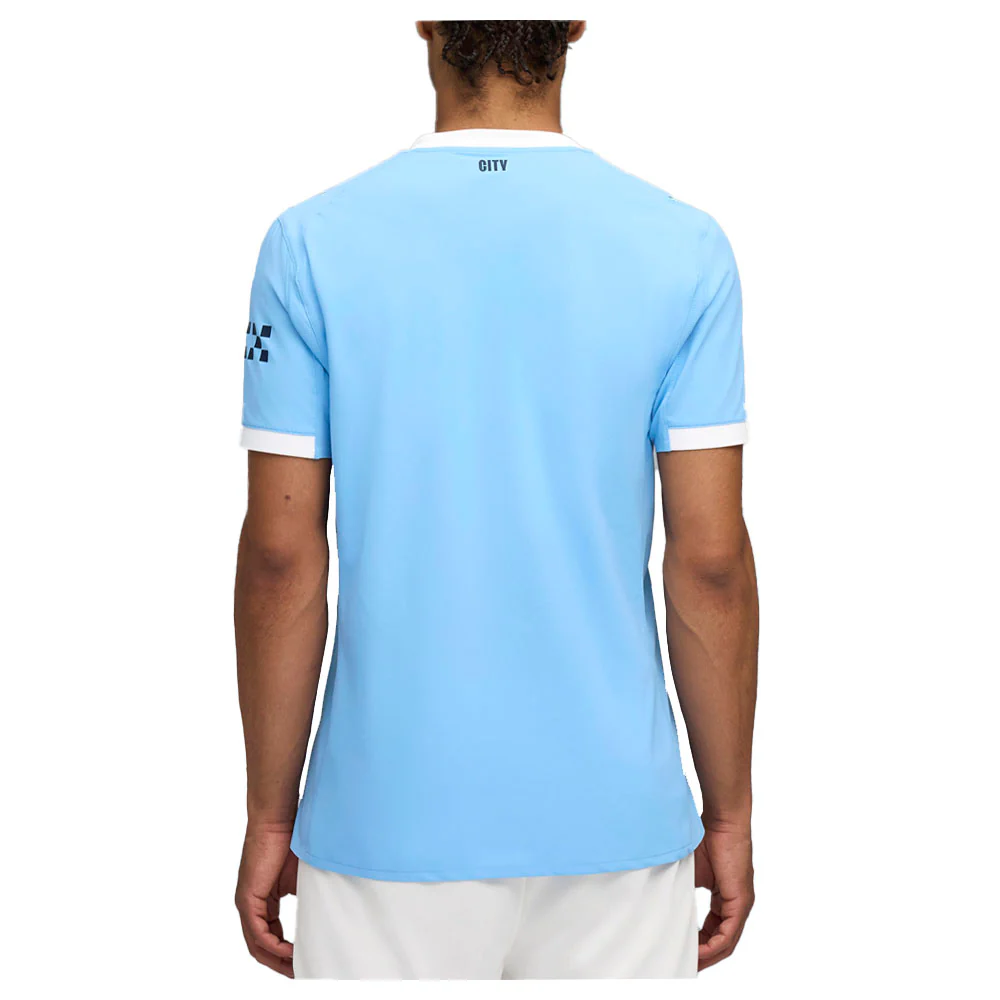 Manchester City F.C. Crew Neck Short Sleeve Home Soccer Jersey Authentic - Image 2