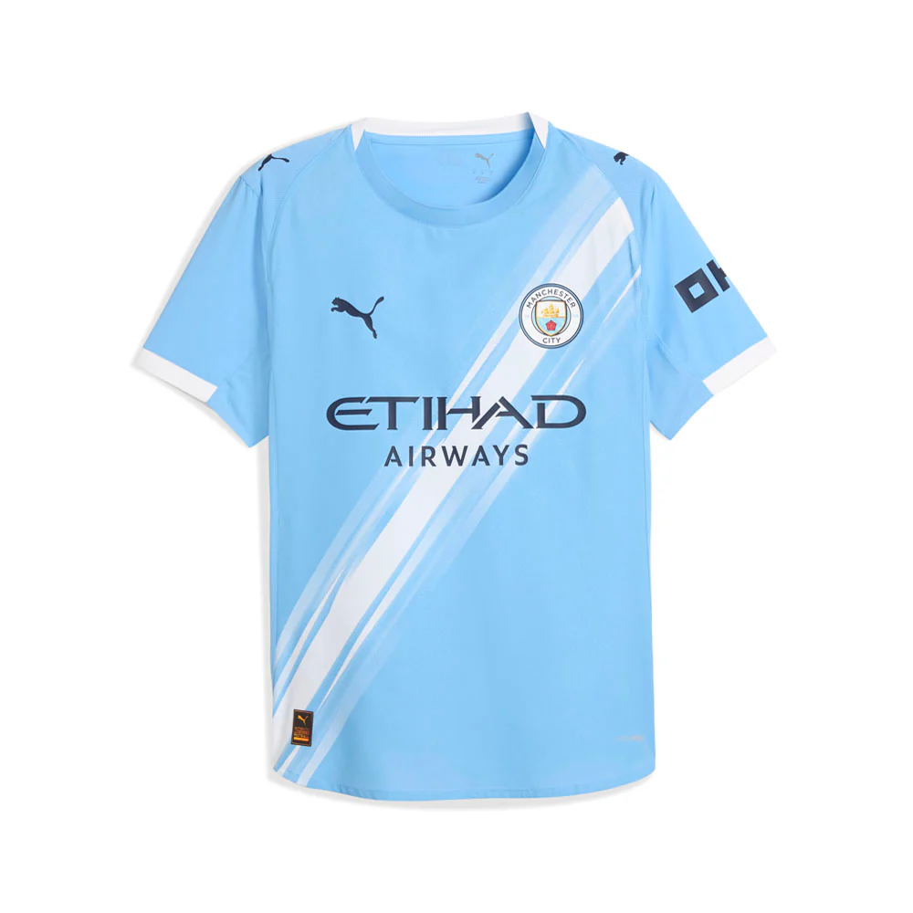 Manchester City F.C. Crew Neck Short Sleeve Home Soccer Jersey Authentic - Image 3