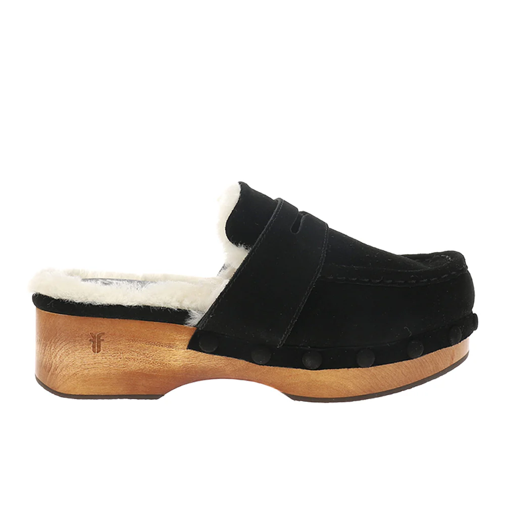 Melody Shearling Platform Clogs
