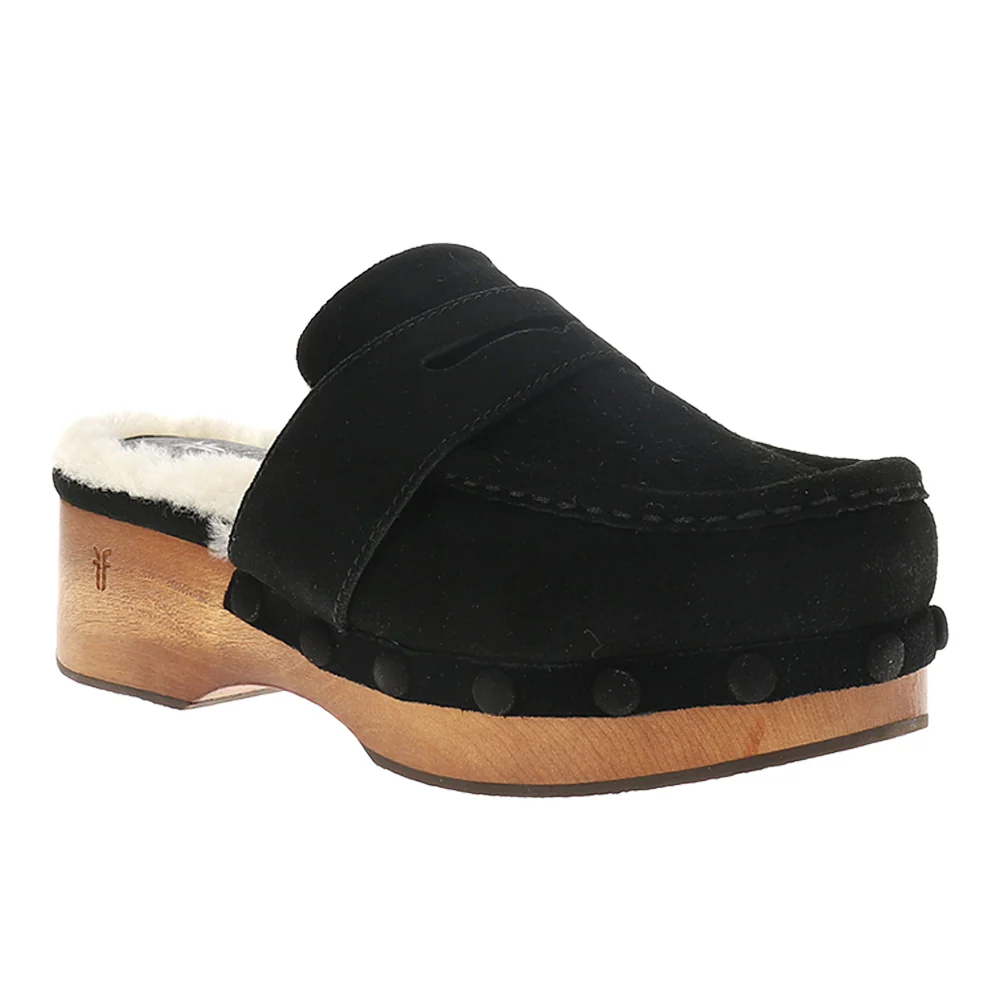 Melody Shearling Platform Clogs - Image 2