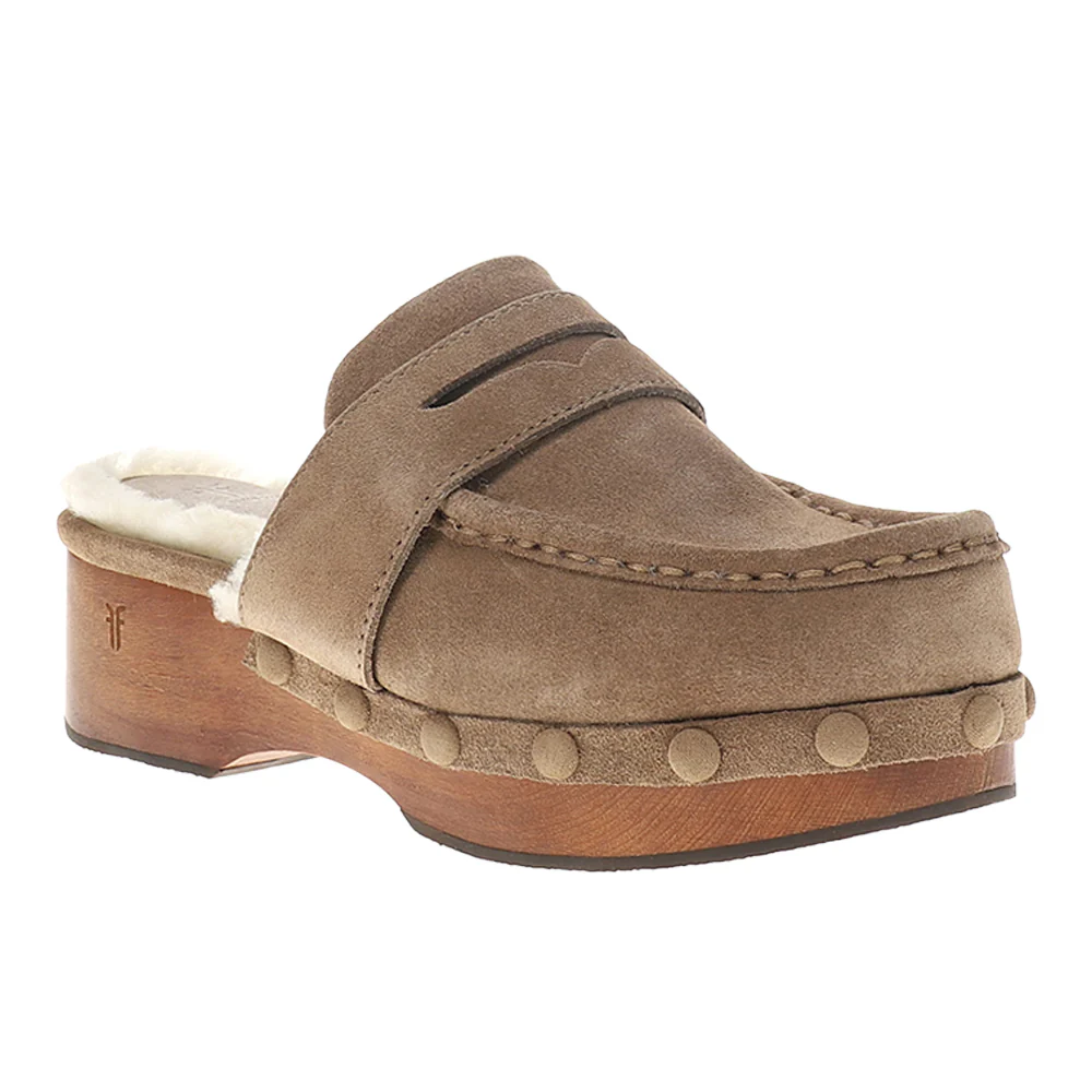 Melody Shearling Platform Clogs - Image 2
