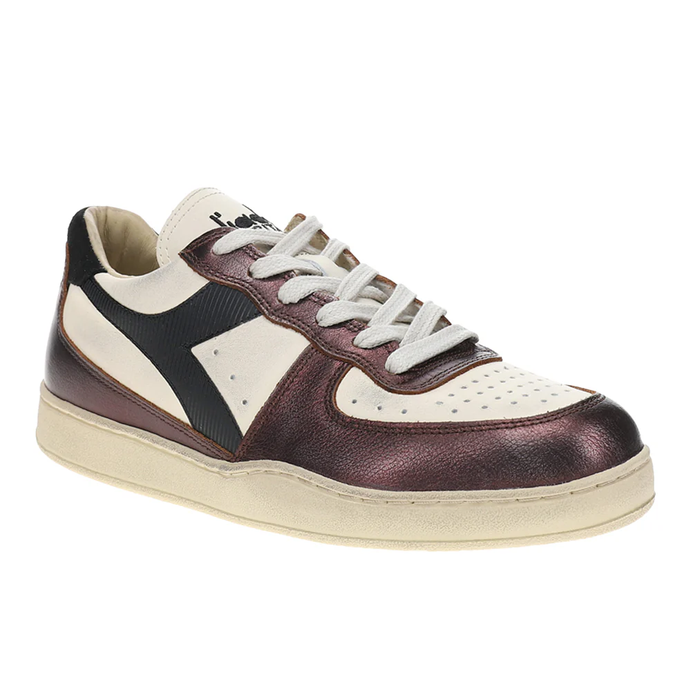 Mi Basket Low Metallic Dirty Lace Up Sneakers - Image 2