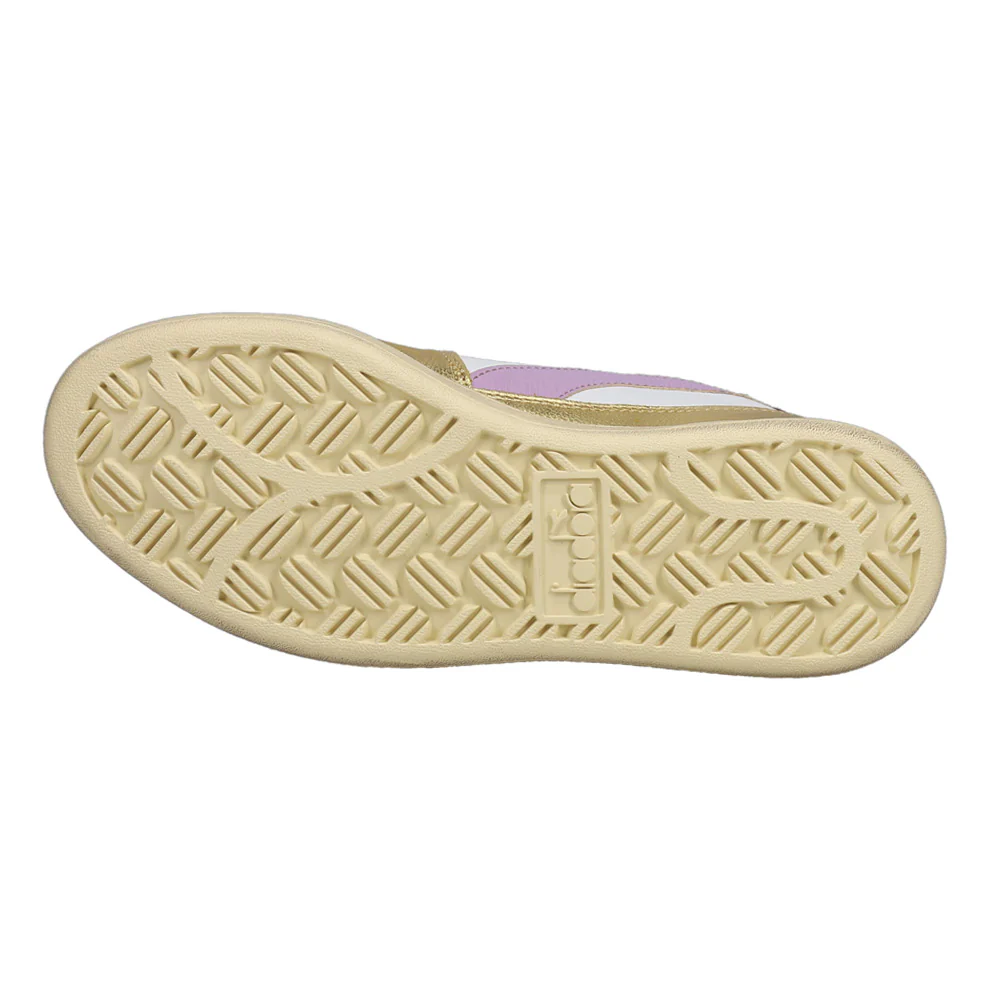 Mi Basket Low Metallic Dirty Lace Up Sneakers - Image 5