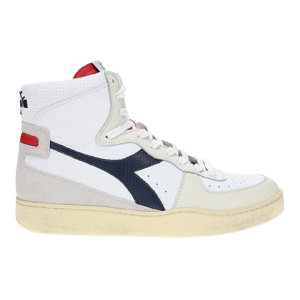 Mi Basket Punched Italia Lace Up Sneakers