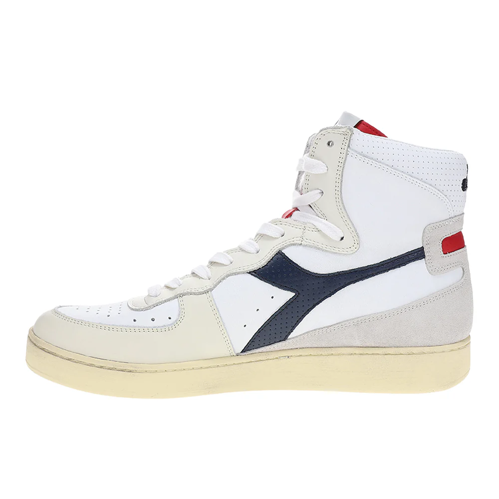 Mi Basket Punched Italia Lace Up Sneakers - Image 3
