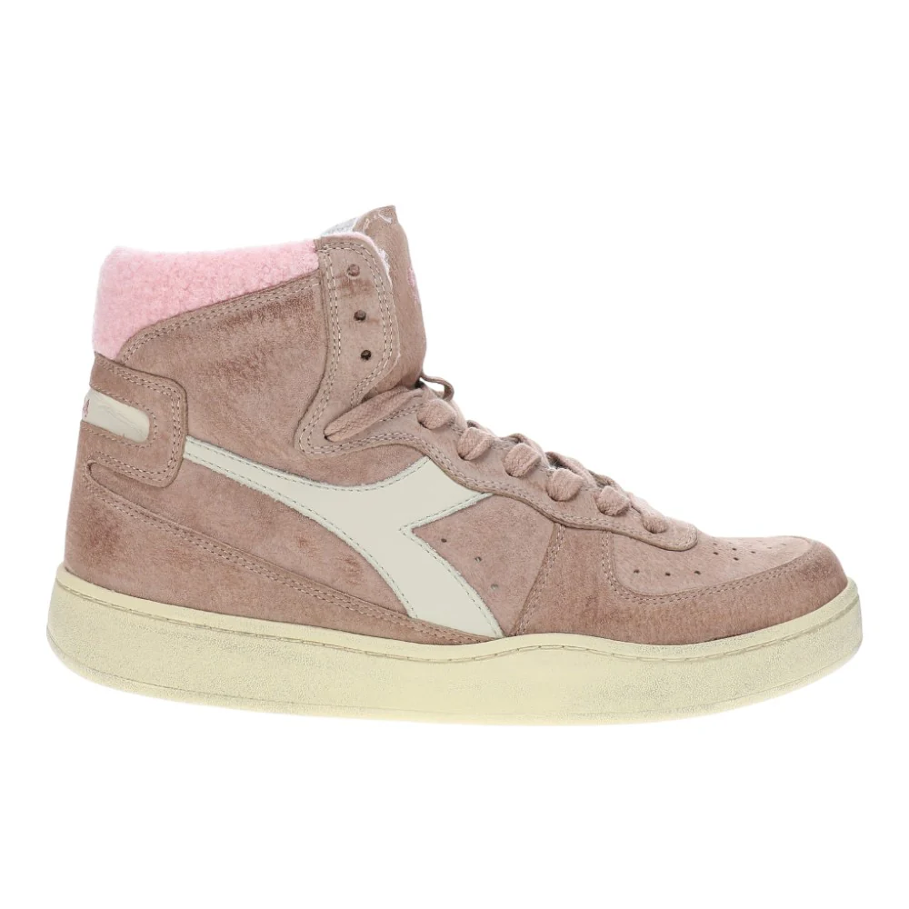 Mi Basket Shearling Lace Up Sneakers