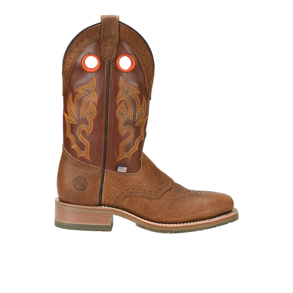 Mickey 12 Inch Embroidered Slip Resistant Steel Toe Work Boots