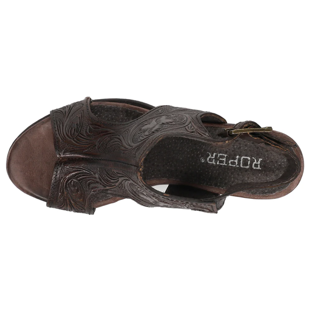 Mika II Floral Block Heel Sandals - Image 4