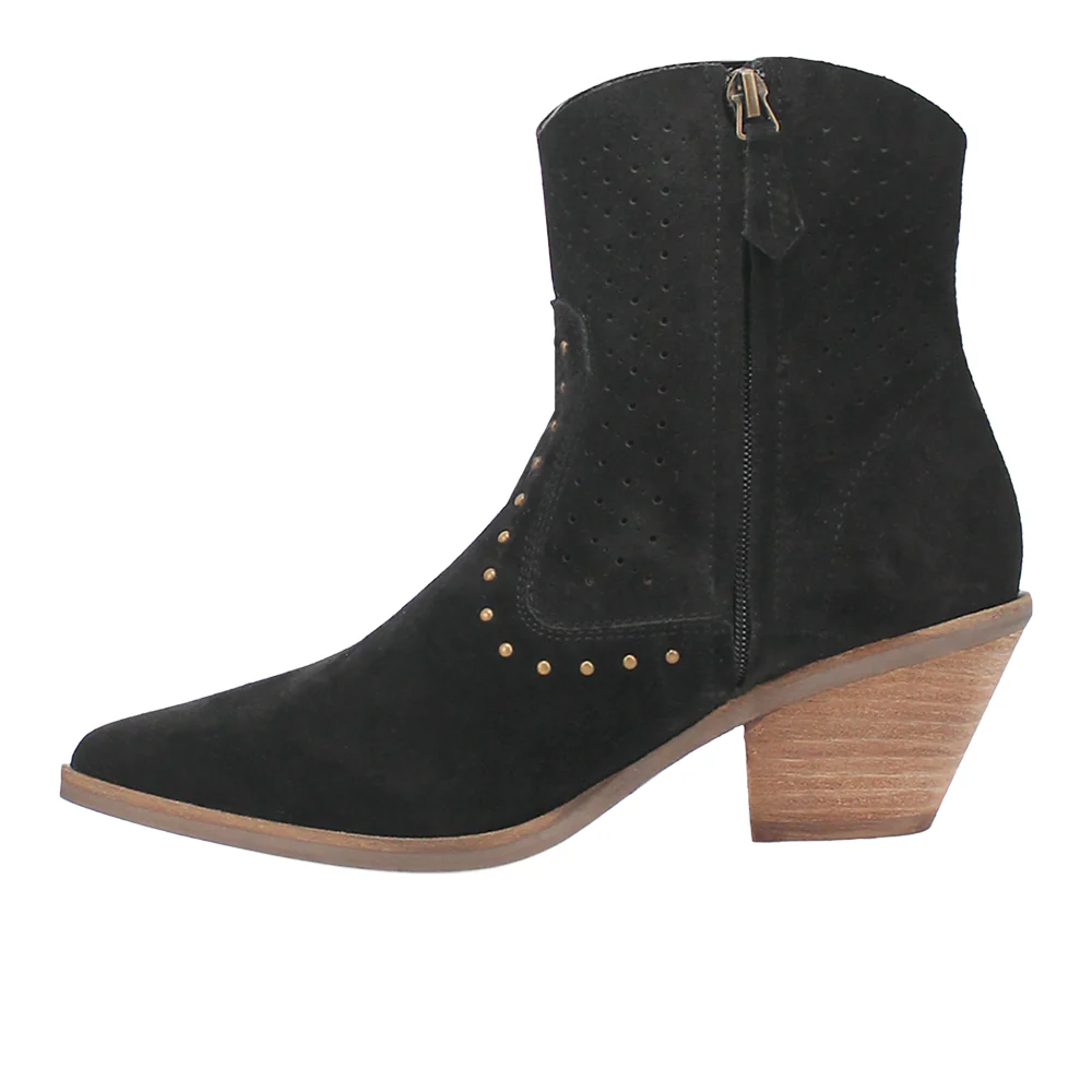Miss Priss Cut-Outs Studded Pointed Toe Zippered Cowboy Booties - Image 3