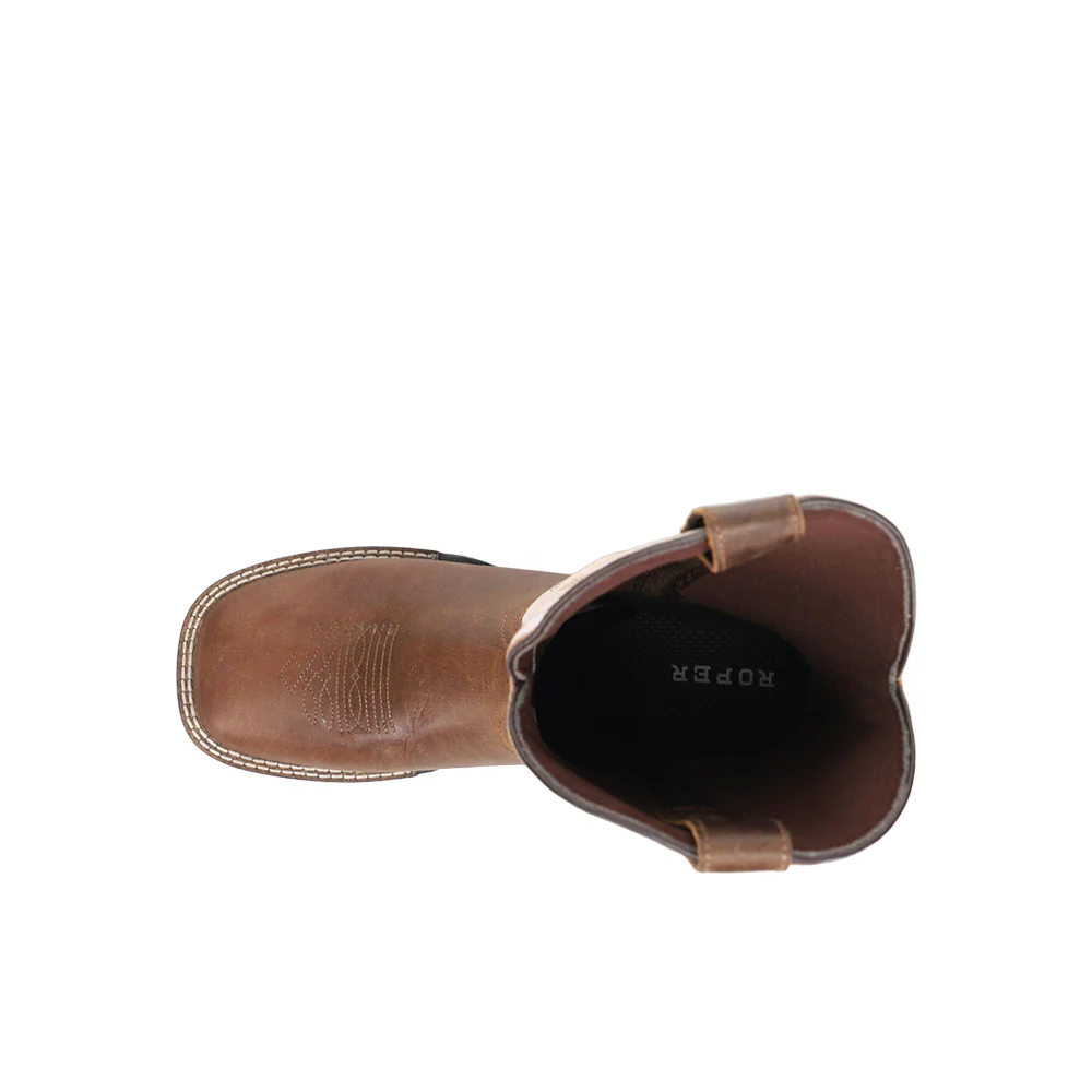 Monterey Square Toe Cowboy Boots (Big Kid) - Image 4