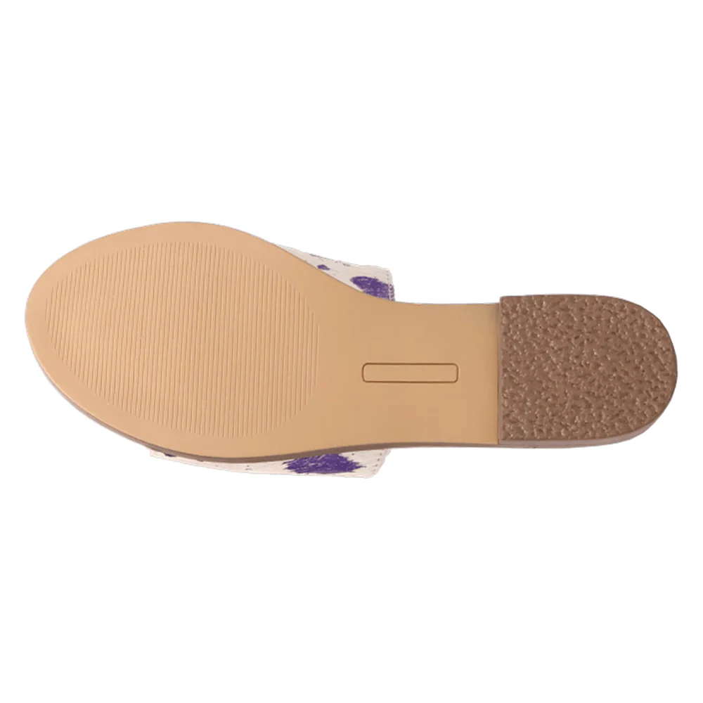 Moo Moo Metallic Slide Sandals - Image 5