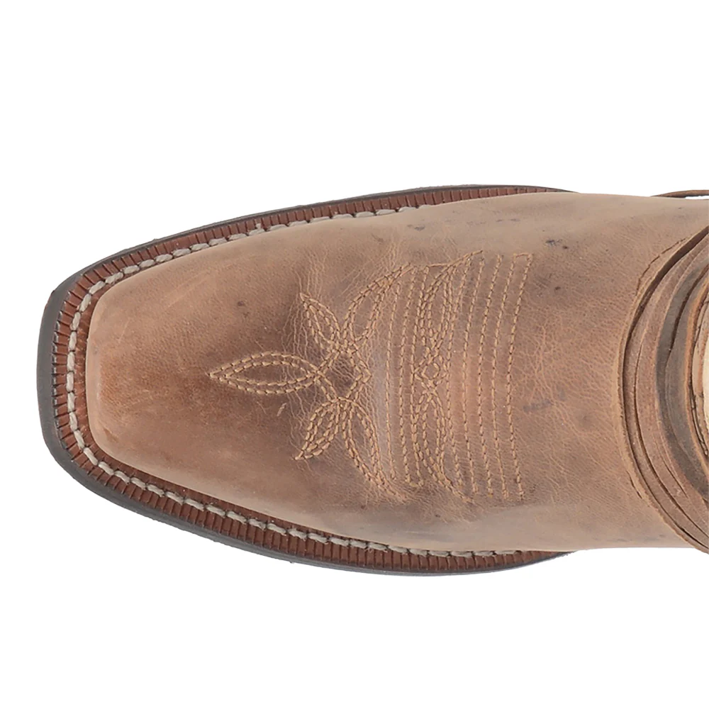 Myra Embroidered Square Toe Cowboy Boots - Image 4