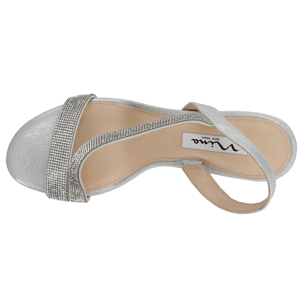 Nieves Rhinestone Slingback Sandals - Image 4