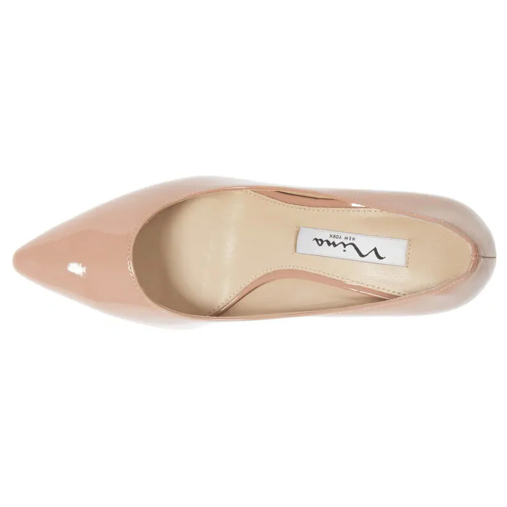 Nina60 Pointed Toe Kitten Heel Pumps - Image 4