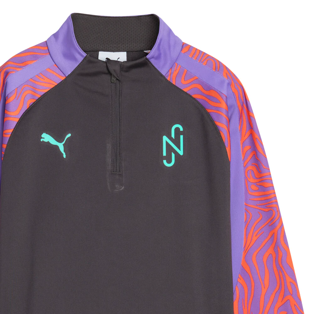 Neymar Jr X Creativity Mock Neck Long Sleeve Quarter Zip Pullover (Youth) - Image 3