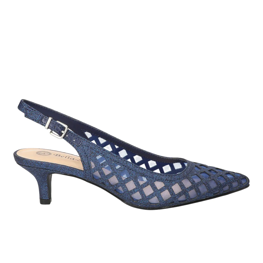 Noel Mesh Cut-Out Slingback Pumps
