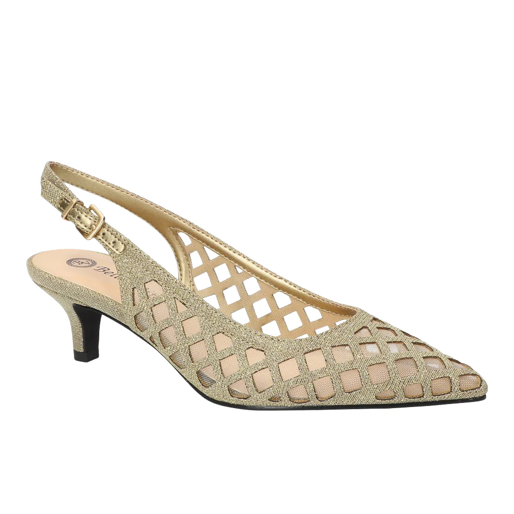 Noel Mesh Cut-Out Slingback Pumps - Image 2