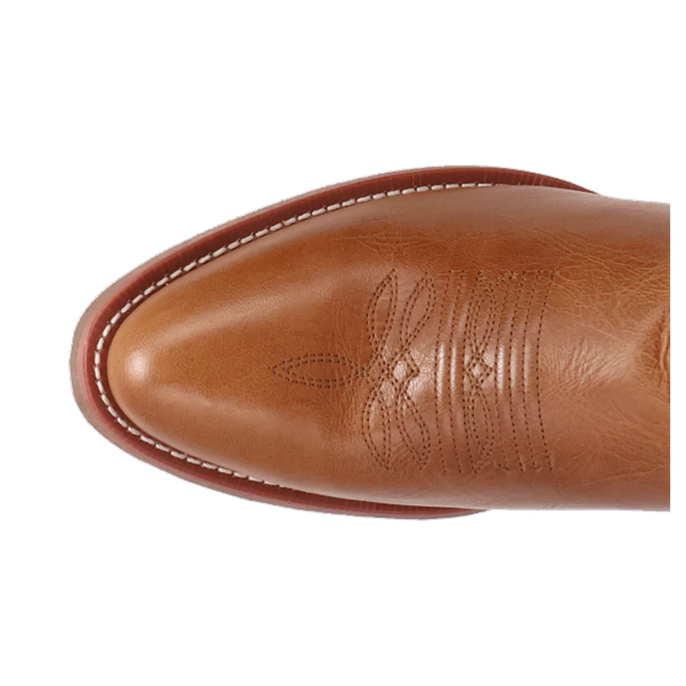 Novak Embroidered Round Toe Pull On Cowboy Boots - Image 4