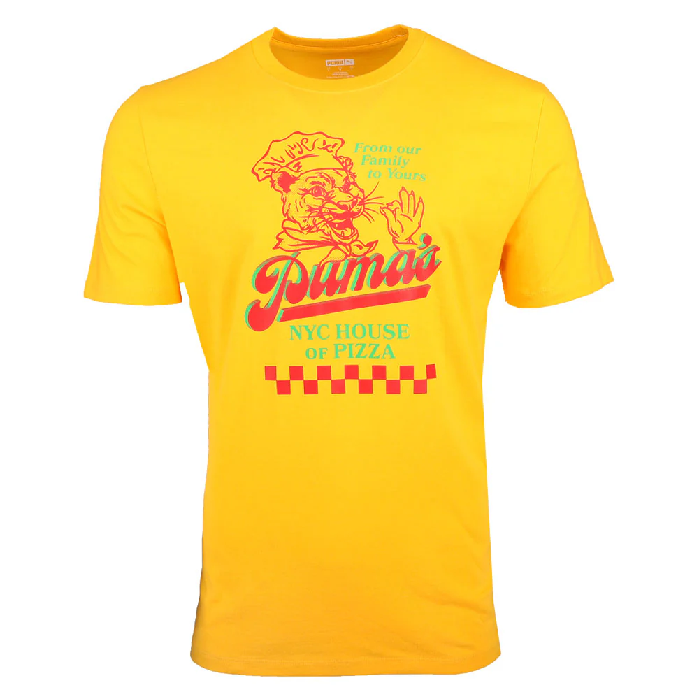 NYC House Of Pizza Graphic Crew Neck Short Sleeve T-Shirt