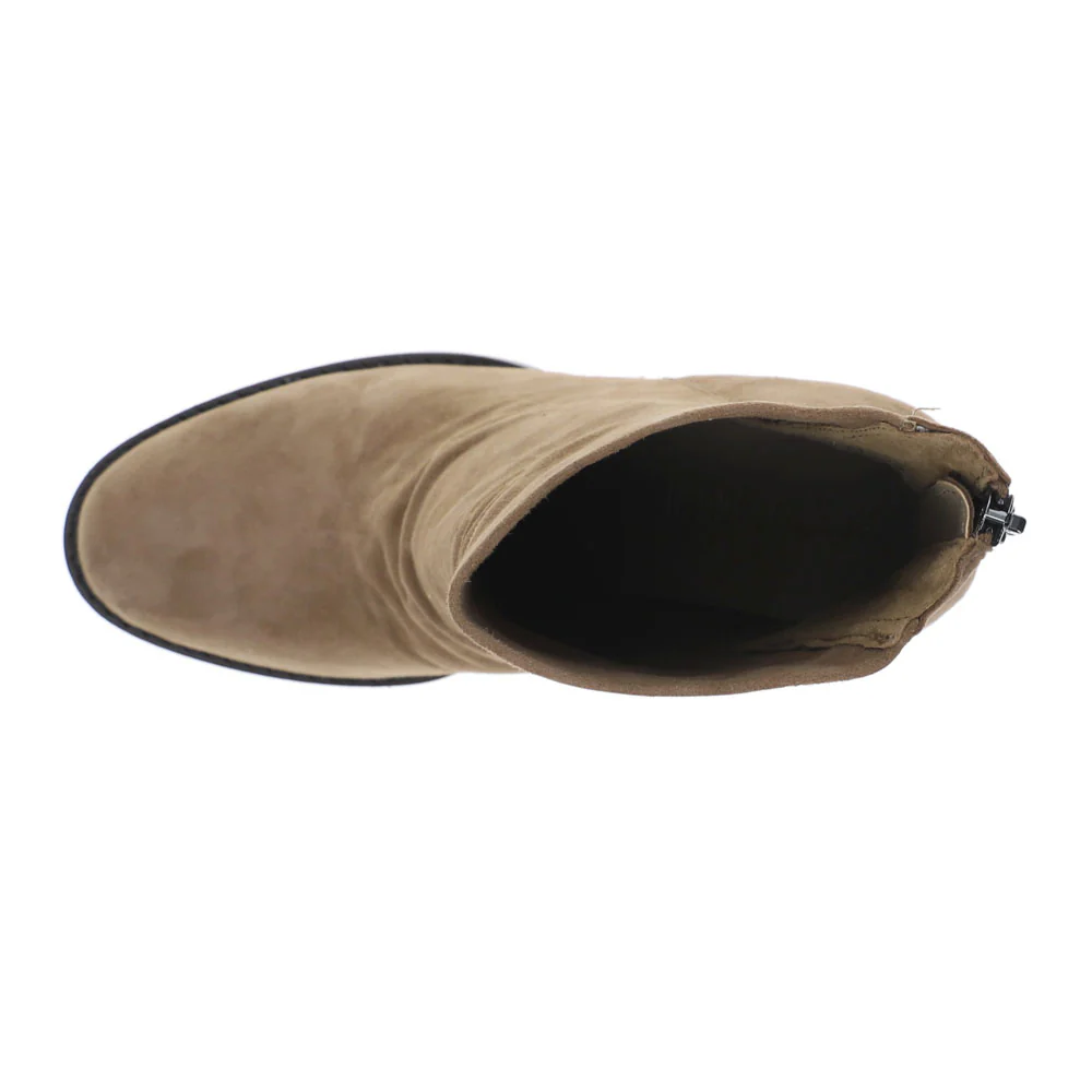 Obsession Round Toe Block Heel Zippered Boots - Image 4