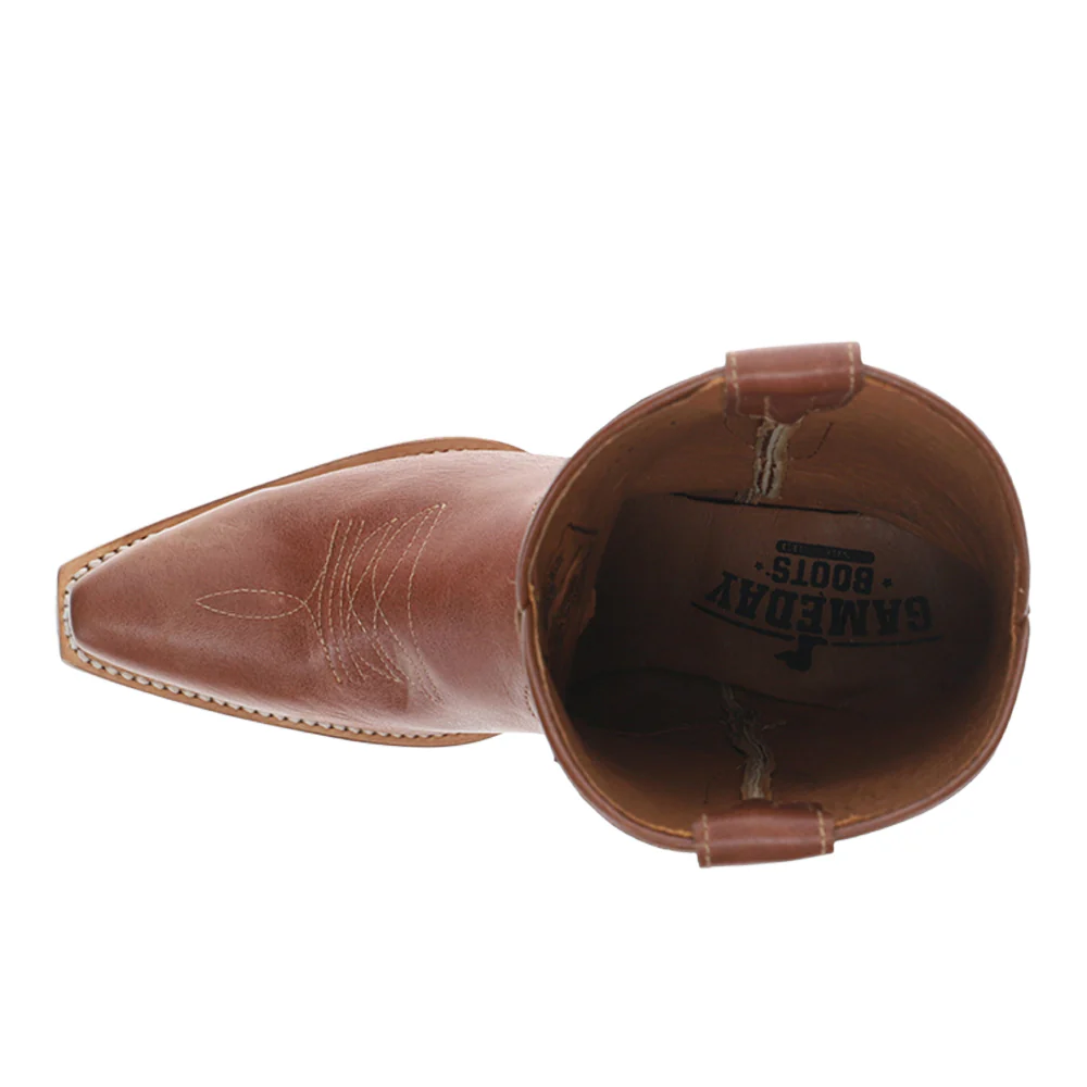 Oklahoma Gameday Snip Toe Pull On Cowboy Booties - Image 4